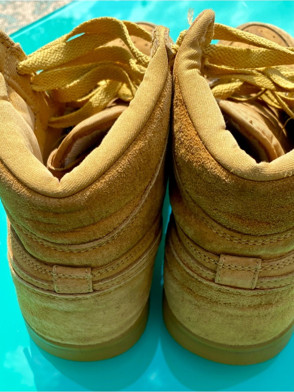 Nike Air Jordan Men’s Leather High-Top Sneakers - Picture 4 of 7